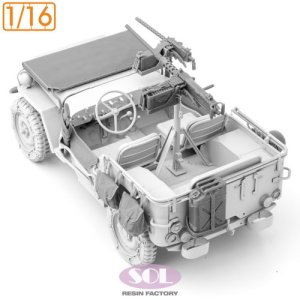 画像3: SOL MODEL[MM1000]1/16 WWII アメリカ 1/4トン汎用トラック ディテールアップセット(タコム用) (3)