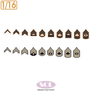 画像3: SOL MODEL[MM1008]1/16 WWII アメリカ陸軍 記章デカールセット＃4 (3)