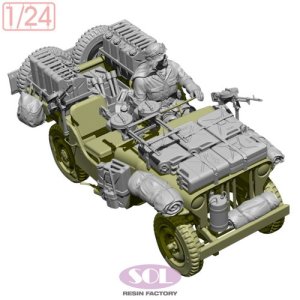 画像4: SOL MODEL[MM1010]1/24 WWII イギリス SAS 1/4トン4x4パトロールカー コンバージョンキット Ver.2 (4)