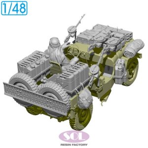 画像1: SOL MODEL[MM1012]1/48 WWII イギリス SAS 1/4トン4x4パトロールカー コンバージョンキット Ver.2 (1)