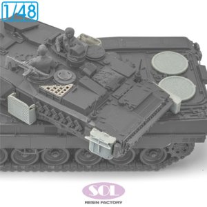 画像2: SOL MODEL[MM1017]1/48 現用 ドイツ レオパルト2 A7V主力戦車 メッシュパーツセット(タミヤ用) (2)
