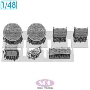 画像4: SOL MODEL[MM1017]1/48 現用 ドイツ レオパルト2 A7V主力戦車 メッシュパーツセット(タミヤ用) (4)