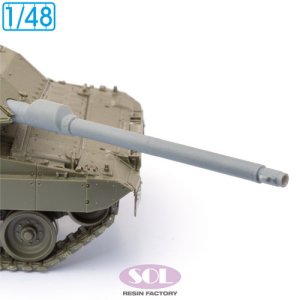 画像1: SOL MODEL[MM1018]1/48 現用 ドイツ レオパルト2 A7V主力戦車 主砲身(タミヤ用) (1)