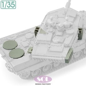 画像2: SOL MODEL[MM1023]1/35 現用 ドイツ レオパルト2 A7V主力戦車 メッシュパーツセット(タミヤ用) (2)