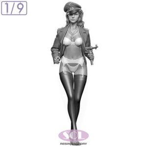 画像1: SOL MODEL[MM1029]1/9 リンダ 将官帽バージョン (1)