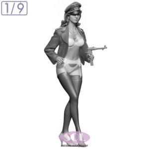 画像2: SOL MODEL[MM1029]1/9 リンダ 将官帽バージョン (2)