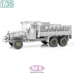 画像1: SOL MODEL[MM1035]1/35 WWII アメリカ 2 1/2トン6×6カーゴトラック用 チェーン付自重変形タイヤ(タミヤ用) (1)