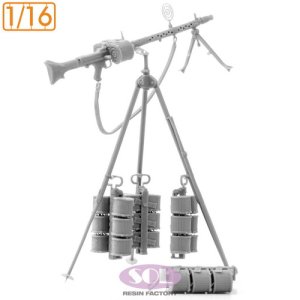 画像2: SOL MODEL[MM1037]1/16 WWII ドイツ MG34対空機関銃 サドル型弾倉付 (2)