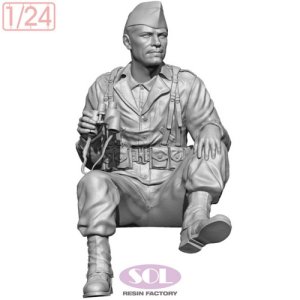 画像2: SOL MODEL[MM1039]1/24 WWII アメリカ陸軍 双眼鏡を持つ車両乗員 (2)