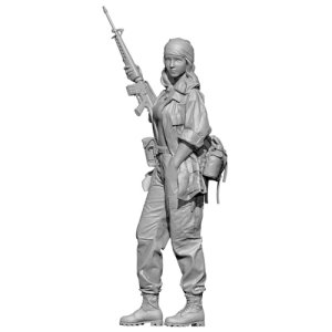 画像2: SOL MODEL[MM426]1/35 M16を抱えるエブリン(3Dプリンターキット) (2)