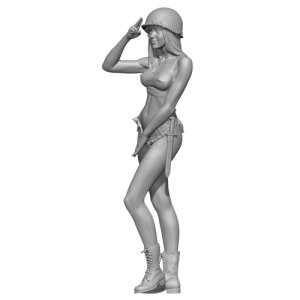 画像5: SOL MODEL[MM439]1/16 敬礼するアヴァ (5)