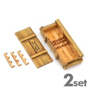 画像2: SOL MODEL[MM451]1/16 WWII ドイツ タイガーI重戦車用 8.8cm KwK 36 L/56 徹甲弾用弾薬箱(2個入) (2)
