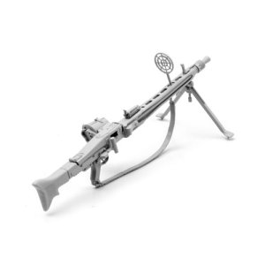 画像2: SOL MODEL[MM467]1/16 WWII ドイツ機関銃MG42 ドラムマガジン&対空射撃用リングサイト付(3Dプリンター） (2)