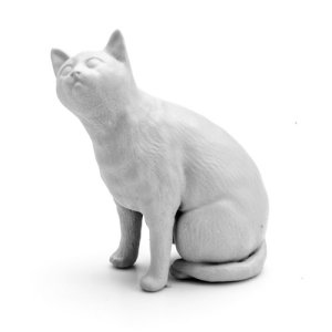 画像2: SOL MODEL[MM468]1/16 まどろむ猫セット(3Dプリンター) (2)