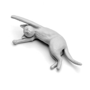 画像5: SOL MODEL[MM468]1/16 まどろむ猫セット(3Dプリンター) (5)