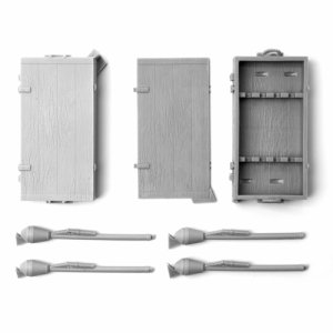 画像2: SOL MODEL[MM486]1/16 WWII ドイツ パンツァーファウスト(4発入) 輸送箱付 (2)