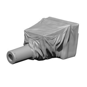 画像2: SOL MODEL[MM490]1/16 WWII ドイツ III号突撃砲G型 マントレットカバー(ダス・ヴェルク用) (2)