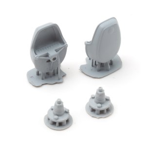 画像2: SOL MODEL[MM499]1/16 WWII ドイツ ボッシュライト/ノテックライト 前照灯セット(4個入/3Dプリント製) (2)