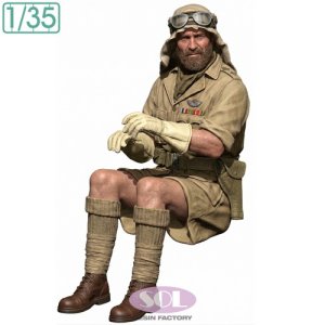 画像1: SOL MODEL[MM601]1/35 WWII イギリス SAS 1/4トンパトロールカー SAS隊員＃1 (1)