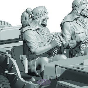 画像4: SOL MODEL[MM628]1/35 WWII イギリス SAS 1/4トンパトロールカー SAS隊員＃2 (4)