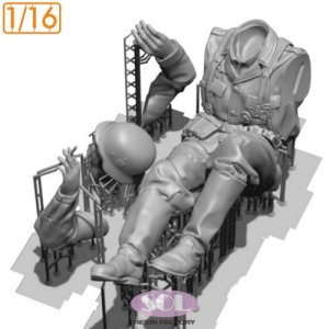 画像5: SOL MODEL[MM884]1/16 WWII ドイツ KS750軍用サイドカーに乗る将校(SOL MODEL用) (5)