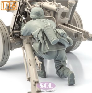 画像4: SOL MODEL[MM886]1/16 WWII ドイツ 対戦車砲兵 砲手 (4)