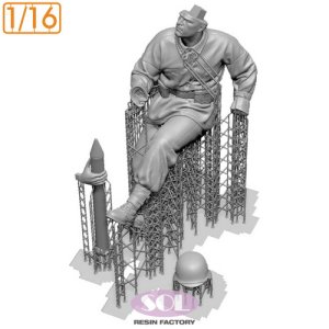 画像2: SOL MODEL[MM887]1/16 WWII ドイツ 対戦車砲兵 装填手1 (2)