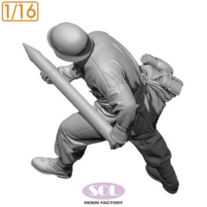 画像4: SOL MODEL[MM887]1/16 WWII ドイツ 対戦車砲兵 装填手1 (4)