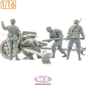 画像3: SOL MODEL[MM890]1/16 WWII ドイツ 対戦車砲兵チームセット(4体入) (3)