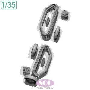画像3: SOL MODEL[MM893]1/35 WWII アメリカ M3ハーフトラック チェーン付タイヤ&滑り止め付履帯セット(タミヤ用) (3)