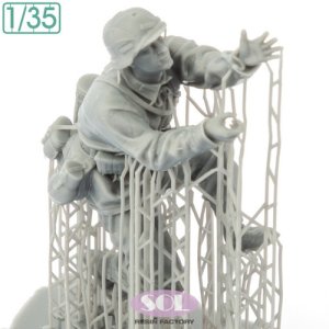 画像4: SOL MODEL[MM895]1/35 WWII ドイツ 対戦車砲兵 砲手 (4)