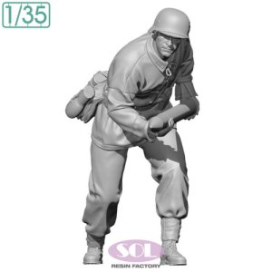 画像2: SOL MODEL[MM896]1/35 WWII ドイツ 対戦車砲兵 装填手1 (2)