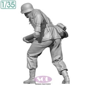 画像4: SOL MODEL[MM896]1/35 WWII ドイツ 対戦車砲兵 装填手1 (4)