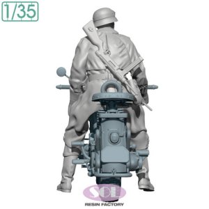 画像4: SOL MODEL[MM900]1/35 WWII ドイツ KS750軍用オートバイ(野戦憲兵付) (4)