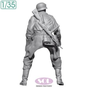 画像3: SOL MODEL[MM901]1/35 WWII ドイツ KS750軍用オートバイに乗る野戦憲兵(SOL MODEL用) (3)