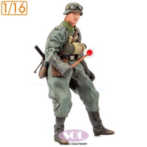 画像4: SOL MODEL[MM902]1/16 WWII ドイツ KS750軍用オートバイに乗る野戦憲兵(SOL MODEL用) (4)