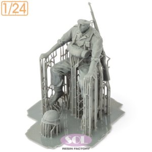 画像4: SOL MODEL[MM905]1/24 WWII ドイツ KS750軍用オートバイ(オートバイ兵付) (4)