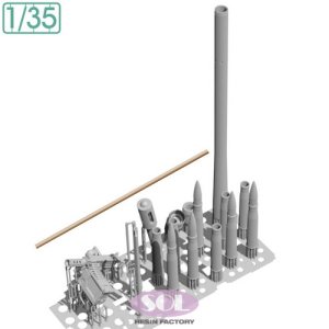 画像4: SOL MODEL[MM958]1/35 WWII アメリカ M36駆逐戦車 ディテールアップパーツ＃1 砲身(タミヤ用) (4)
