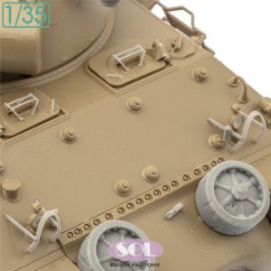 画像2: SOL MODEL[MM960]1/35 WWII アメリカ M36駆逐戦車 ディテールアップパーツ＃3 車外装備品(タミヤ用) (2)