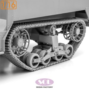 画像1: SOL MODEL[MM965]1/16 WWII アメリカ M3A1ハーフトラック 履帯(アンディーズホビー用) (1)