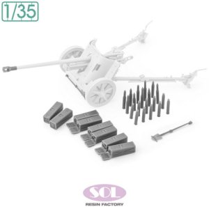 画像2: SOL MODEL[MM974]1/35 WWII ドイツ 5cm対戦車砲Pak38 ディテールアップセット(タミヤ用) (2)