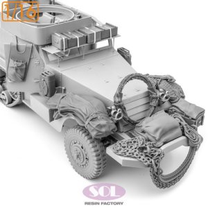 画像1: SOL MODEL[MM975]1/16 WWII アメリカ M3A1ハーフトラック アクセサリーセットA (1)