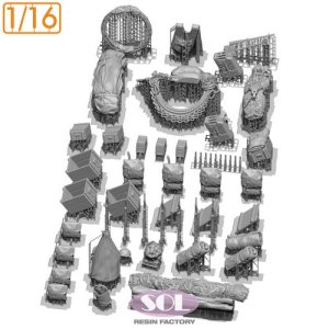 画像5: SOL MODEL[MM977]1/16 WWII アメリカ M3A1ハーフトラック アクセサリーフルセット (5)