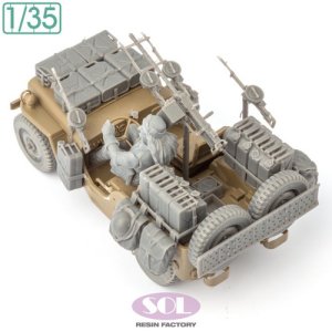 画像3: SOL MODEL[MM980]1/35 WWII イギリス SAS 1/4トン4x4パトロールカー コンバージョンキット (3)