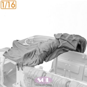 画像2: SOL MODEL[MM995]1/16 WWII アメリカ M3A1ハーフトラック キャンバストップ (2)