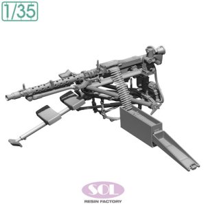 画像1: SOL MODEL[MM999]1/35 WWII ドイツ ラフェッテ機銃架搭載 MG34機関銃 低姿勢セット (1)