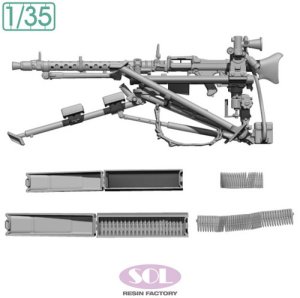 画像3: SOL MODEL[MM999]1/35 WWII ドイツ ラフェッテ機銃架搭載 MG34機関銃 低姿勢セット (3)