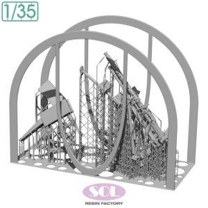 画像4: SOL MODEL[MM999]1/35 WWII ドイツ ラフェッテ機銃架搭載 MG34機関銃 低姿勢セット (4)