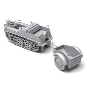 画像2: SOL MODEL[MM390]1/35 WWIIドイツSd.Kfz.2ケッテンクラートHK101 エンジン/トレーラー付(3D) (2)