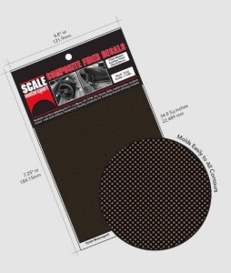 画像1: スケール・モータースポート[SMS1224]1/24 カーボン・ケブラーファイバーデカール (平織り、黒・銅色) (1)
